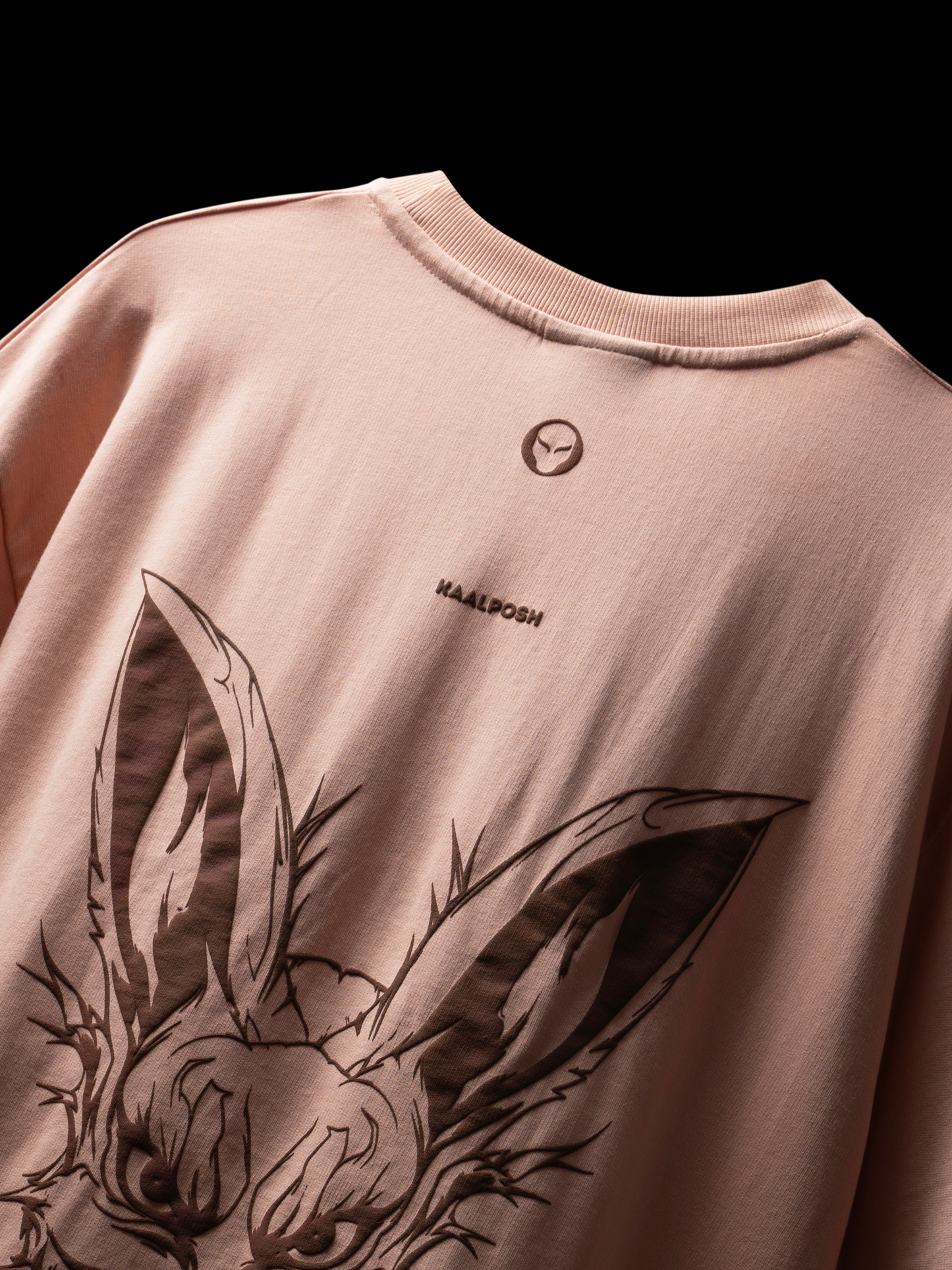 BADASS Peach Orange Oversized T-shirt