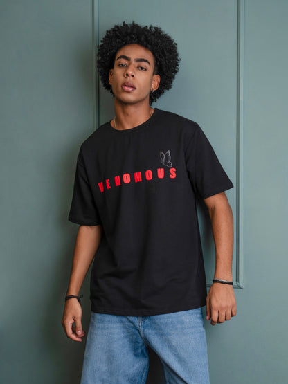 VENOMOUS Black Oversized T-Shirt