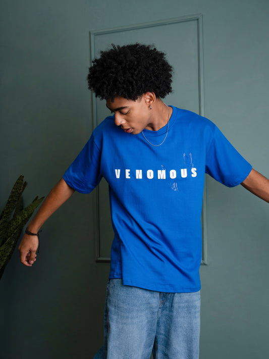 VENOMOUS Royal Blue Oversized T-shirt