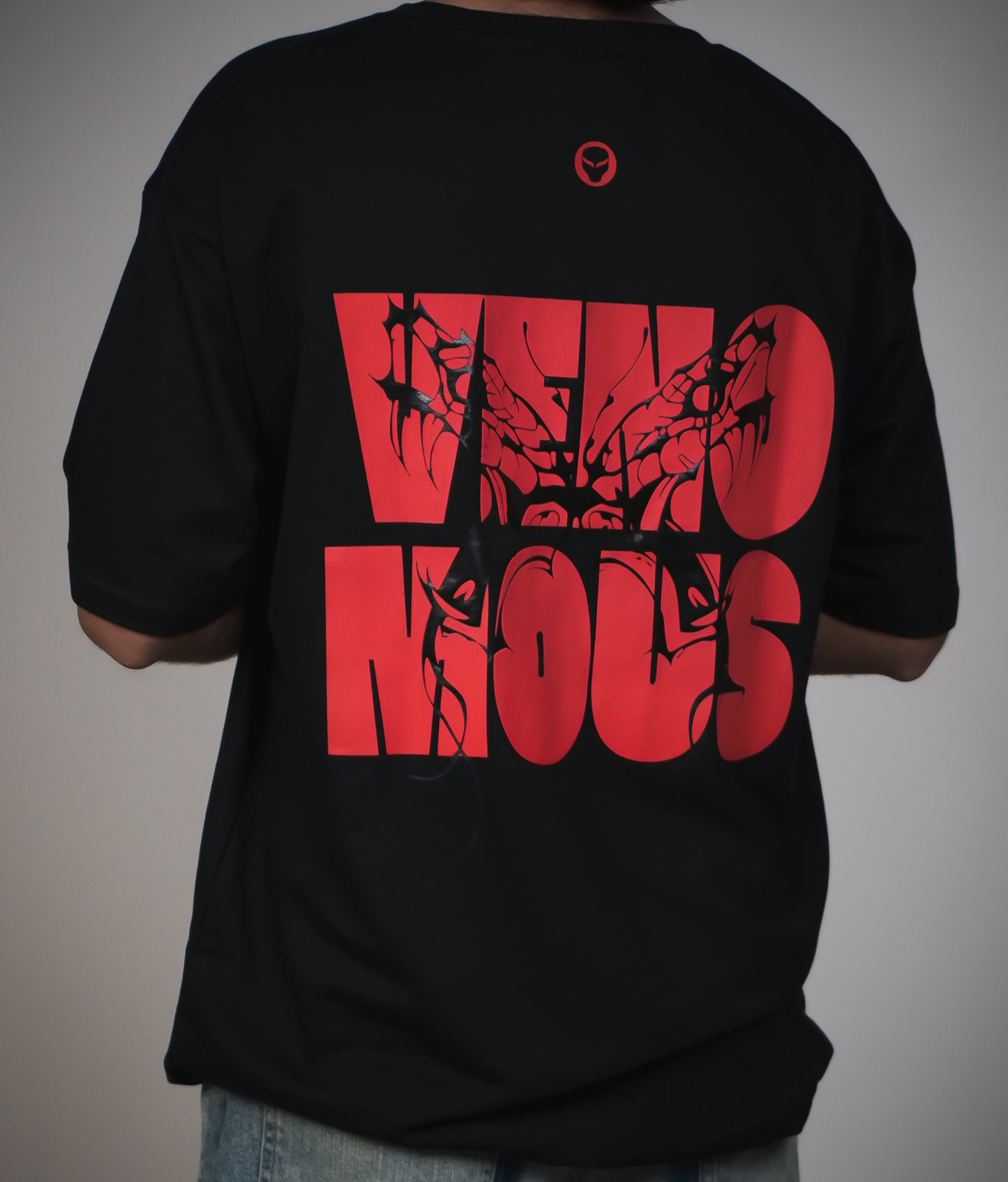 VENOMOUS Black Oversized T-Shirt