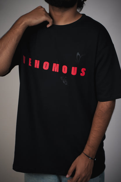 VENOMOUS Black Oversized T-Shirt