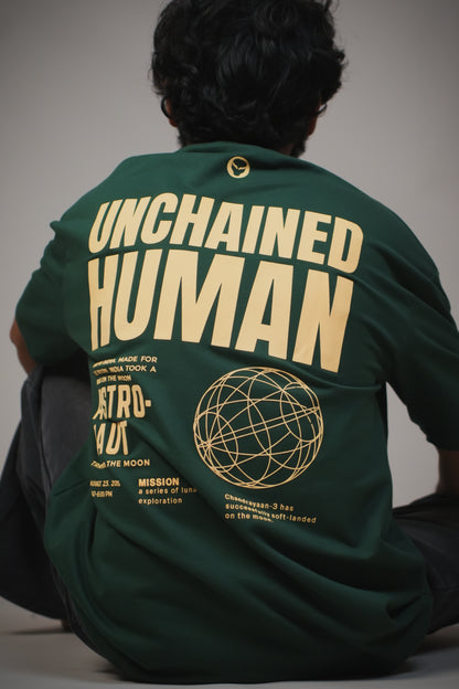 UNCHAINED Green Oversized T-Shirt